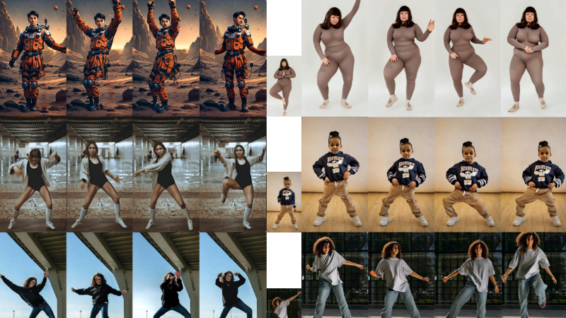 X-Dancer:从单张静态图像生成与音乐同步的全身舞蹈视频