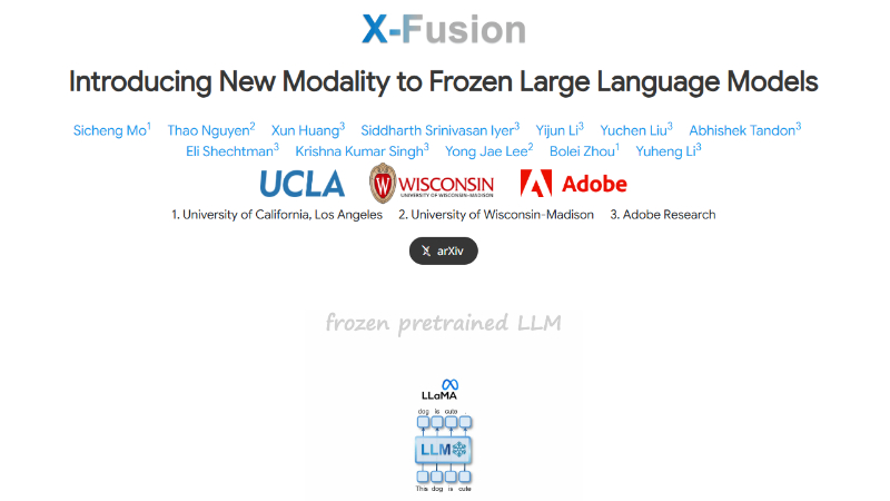 X-Fusion:Adobe等推出的创新多模态框架